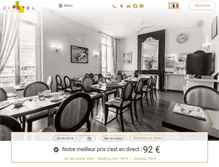 Tablet Screenshot of hotelreginabordeaux.com